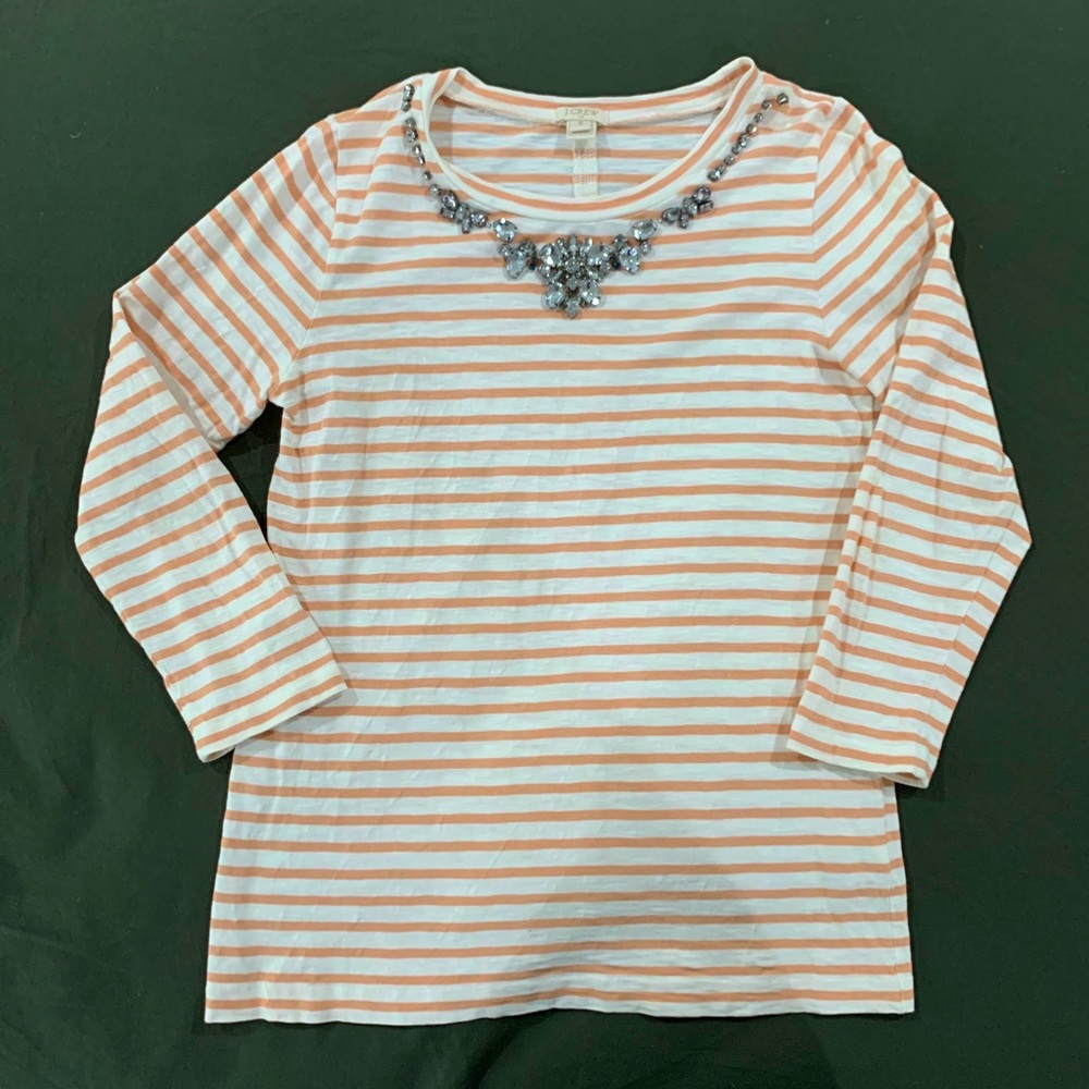 J Crew Gem LS Tee